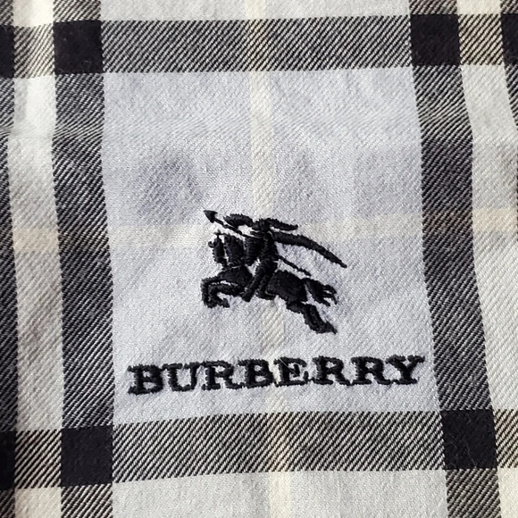 Vintage Burberry Handkerchief Purse TiePocket Square Cotton AUTHENTIC Certified - Picture 2 of 5